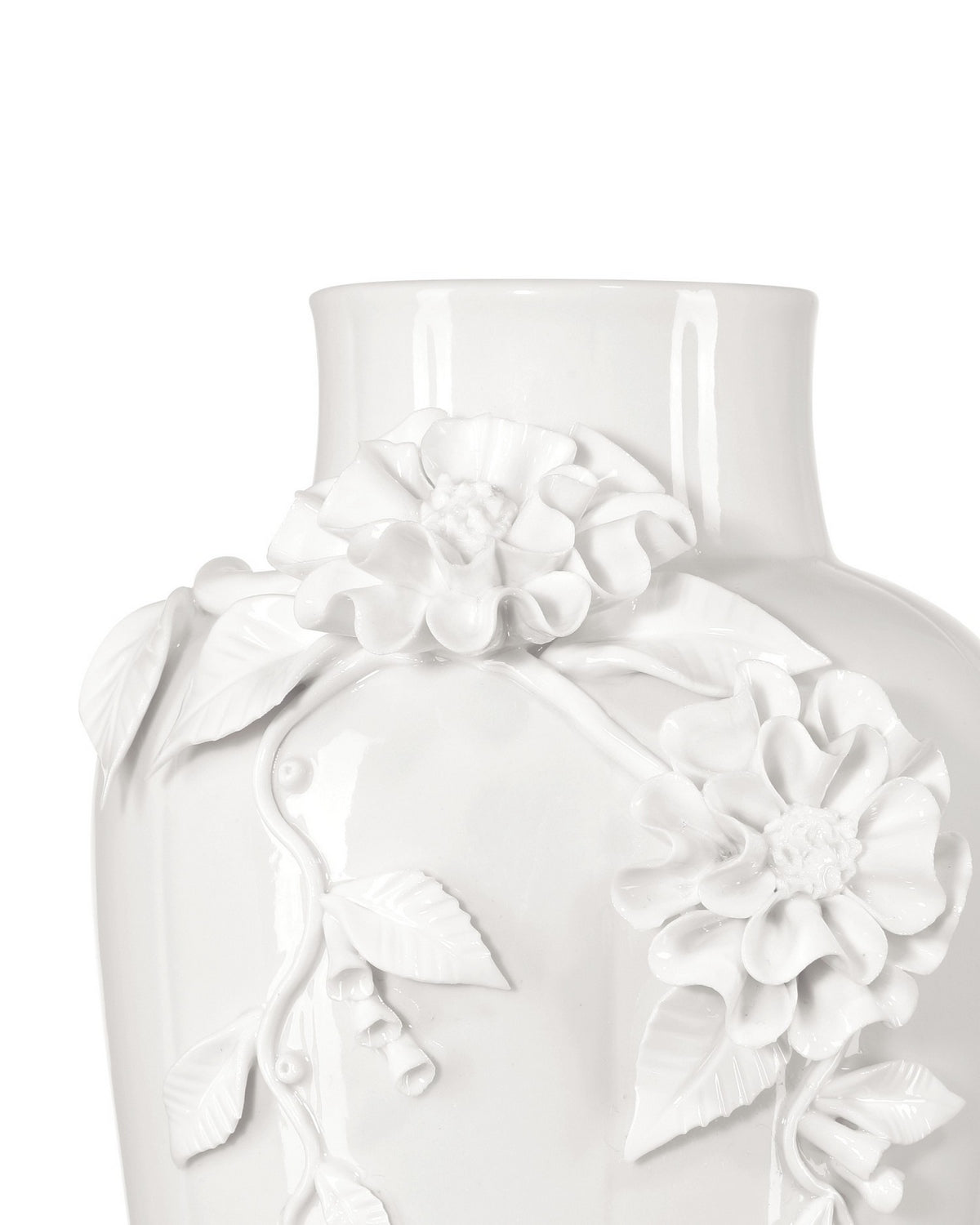 Currey and Company - 1200-0985 - Vase - Flower - White