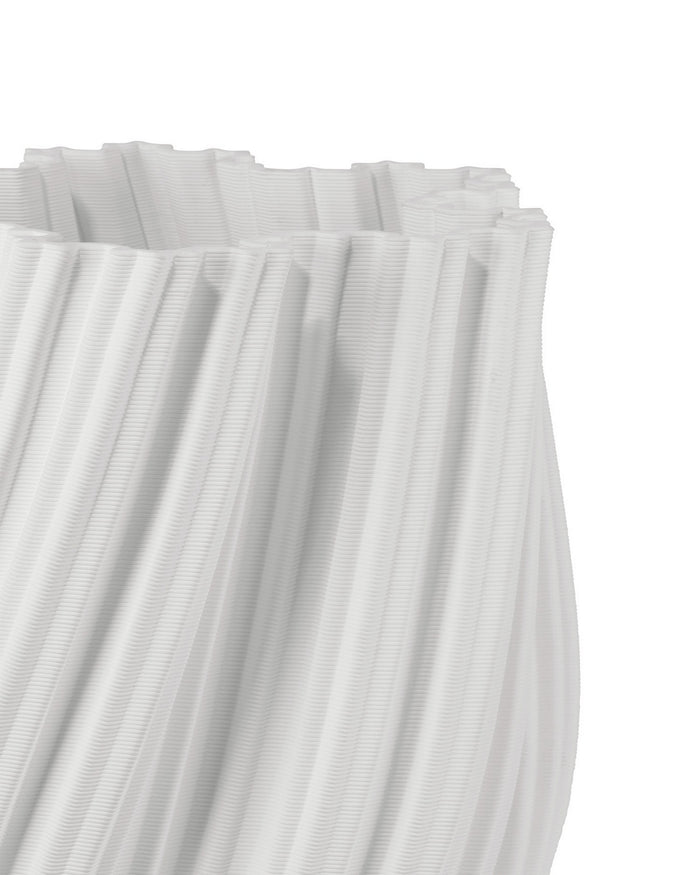 Currey and Company - 1200-1004 - Vase - Whorl - White