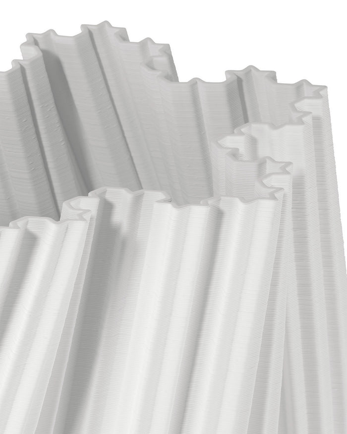 Currey and Company - 1200-1005 - Vase - Whorl - White