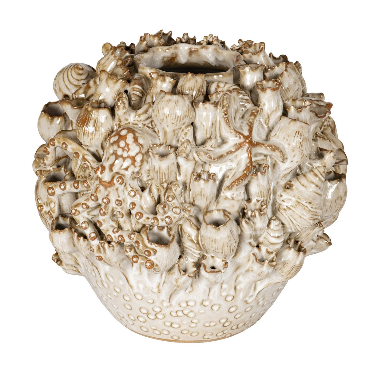 Currey and Company - 1200-1052 - Vase - Tidala - Milky White