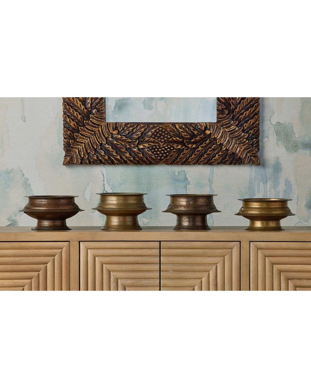 Currey and Company - 1200-1054 - Bowl - Tanjore Ritual - Antique Brass