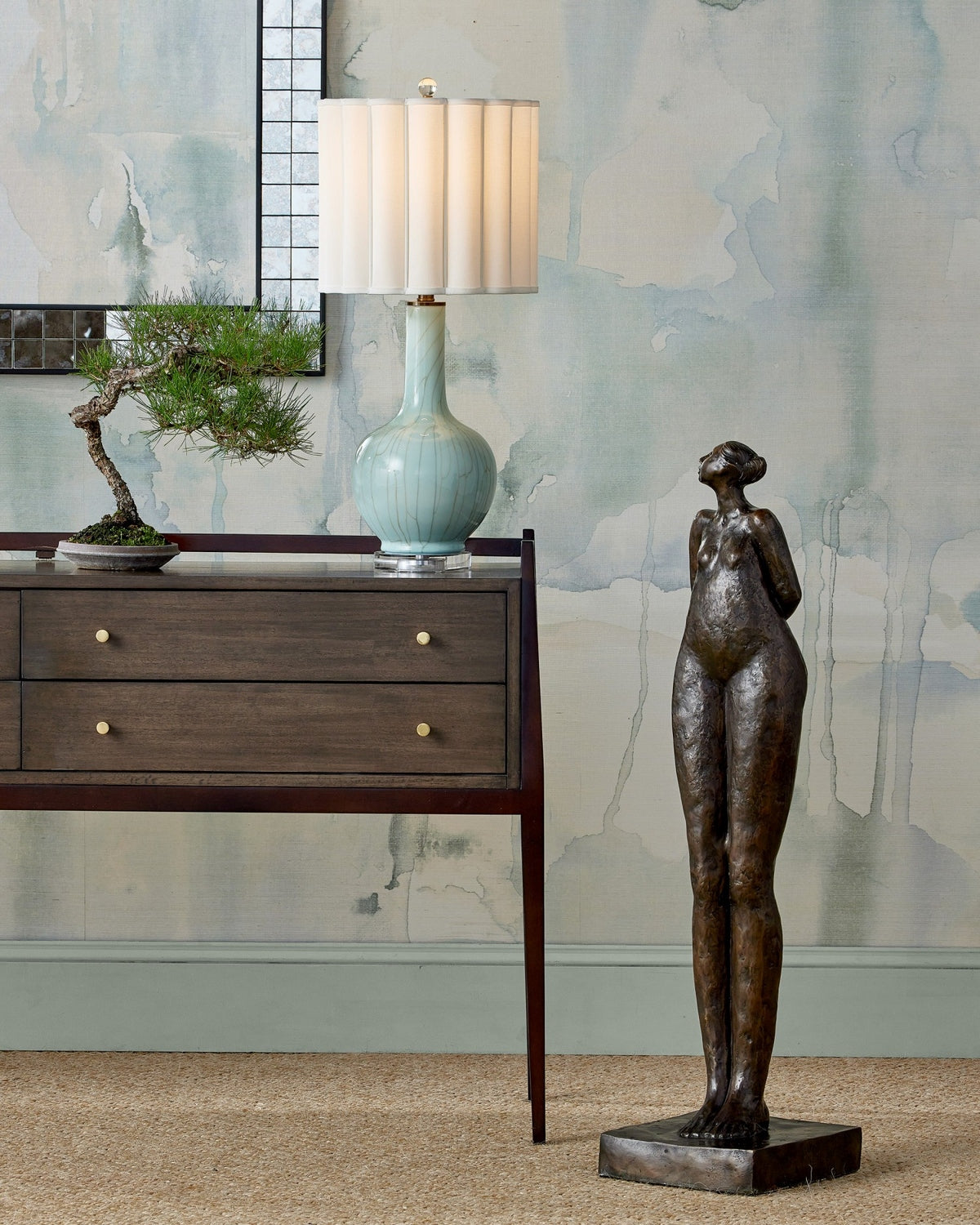 Currey and Company - 1200-1056 - Sculpture - The Tall Empress - Dark Brown