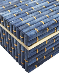 Currey and Company - 1200-1060 - Box Set of 2 - Midnight - Blue/Brass