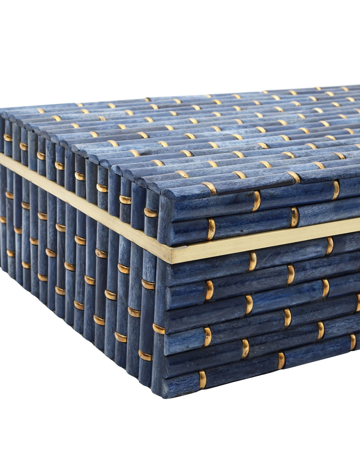 Currey and Company - 1200-1060 - Box Set of 2 - Midnight - Blue/Brass