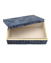 Currey and Company - 1200-1060 - Box Set of 2 - Midnight - Blue/Brass