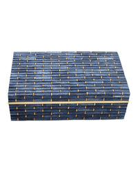 Currey and Company - 1200-1060 - Box Set of 2 - Midnight - Blue/Brass