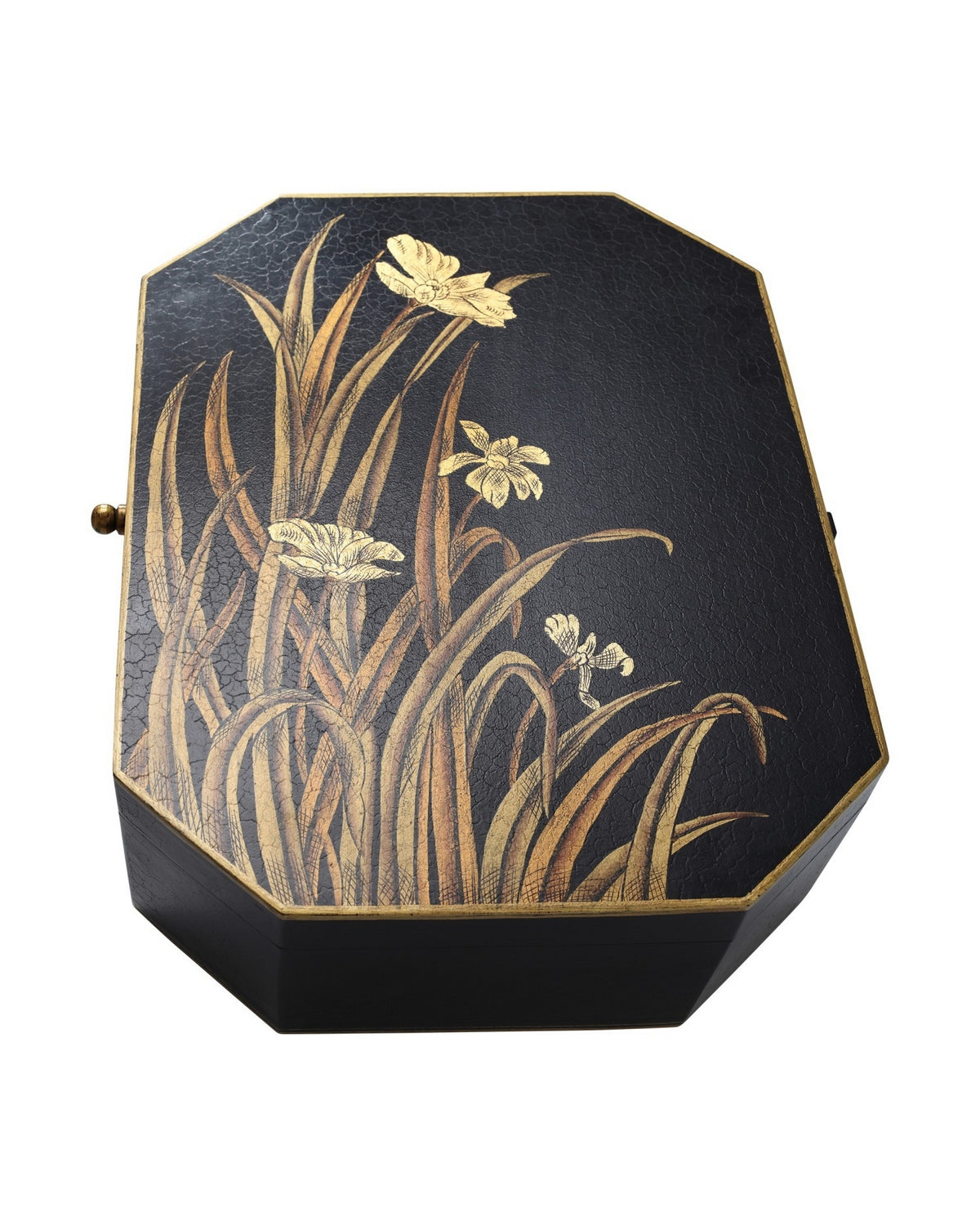 Currey and Company - 1200-1065 - Box - Glasshouse Tole - Black/Gold