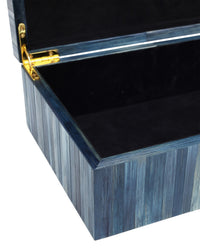 Currey and Company - 1200-1067 - Box - Winter Harvest - Blue
