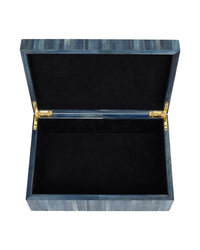Currey and Company - 1200-1067 - Box - Winter Harvest - Blue