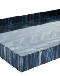 Currey and Company - 1200-1068 - Tray Set of 2 - Winter Harvest - Blue