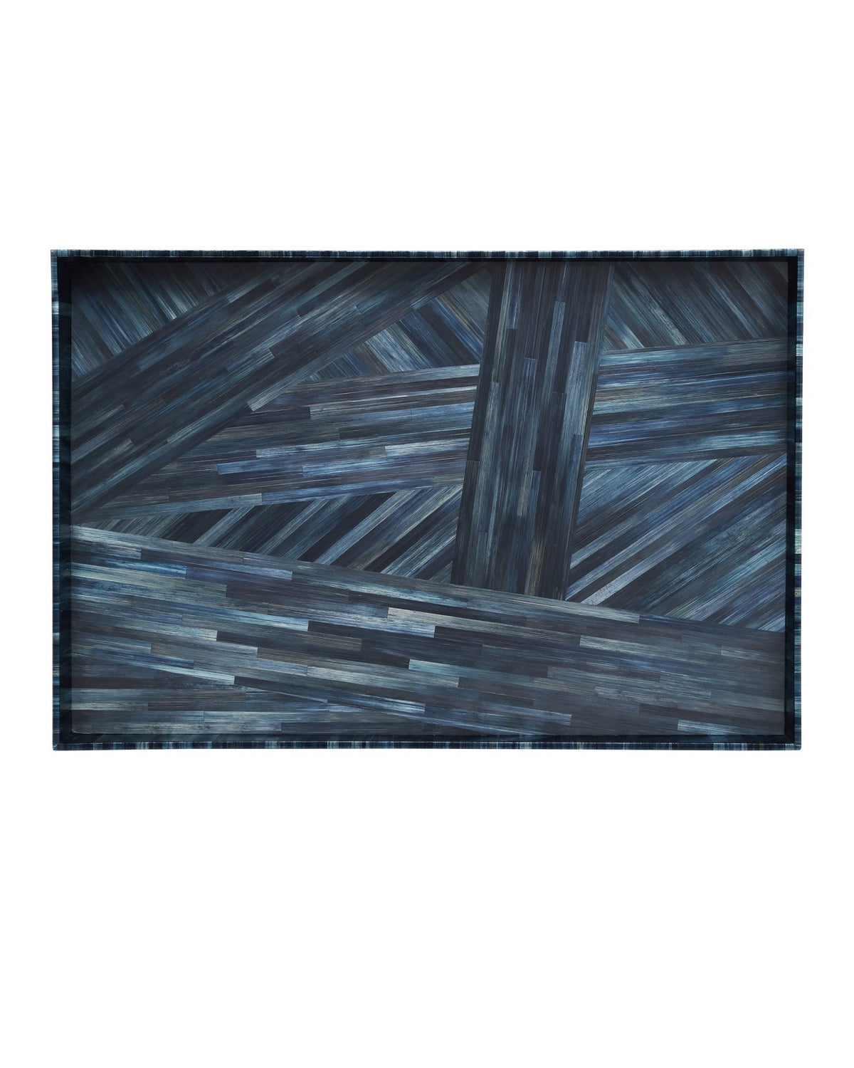 Currey and Company - 1200-1068 - Tray Set of 2 - Winter Harvest - Blue