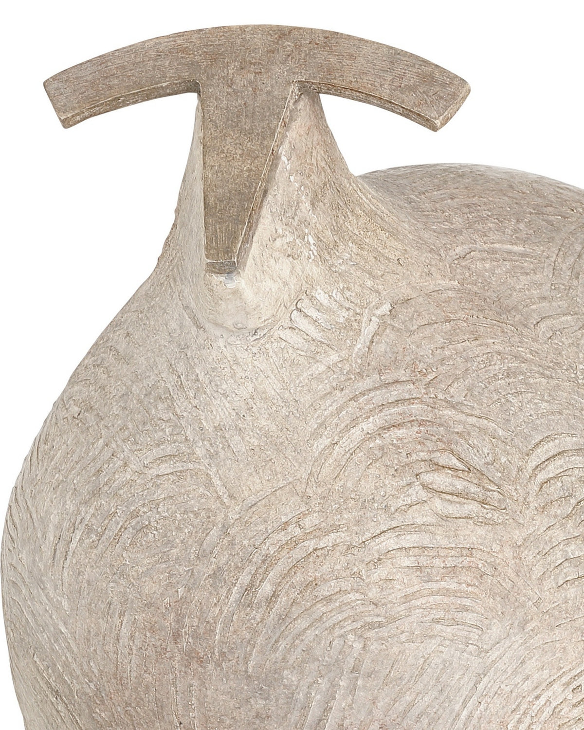 Currey and Company - 1200-1073 - Sculpture - Ancient Ram - Beige/Black