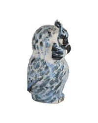 Currey and Company - 1200-1076 - Sculpture - Mina the Owl - Blue/White/Black