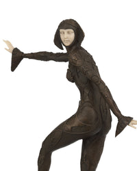 Currey and Company - 1200-1081 - Sculpture - Zanni - Black/Cream