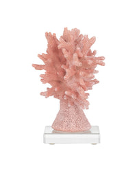 Currey and Company - 1200-1082 - Coral Set of 2 - Coral - Coral/Clear