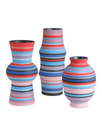 Currey and Company - 1200-1097 - Vase - Happy 80's - Blue/Pink/Red