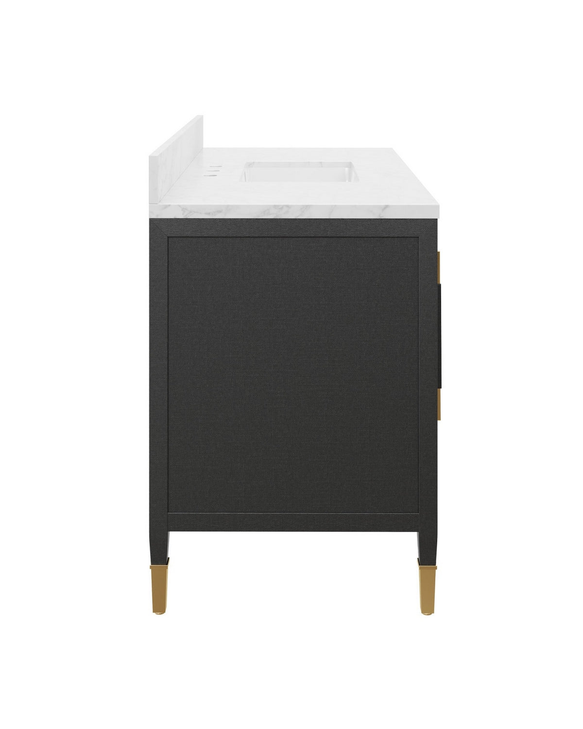 Currey and Company - 3800-0020 - Vanity with Rectangular Undermount Sink - Verona - Black/Natural/White/Champagne
