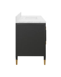 Currey and Company - 3800-0020 - Vanity with Rectangular Undermount Sink - Verona - Black/Natural/White/Champagne