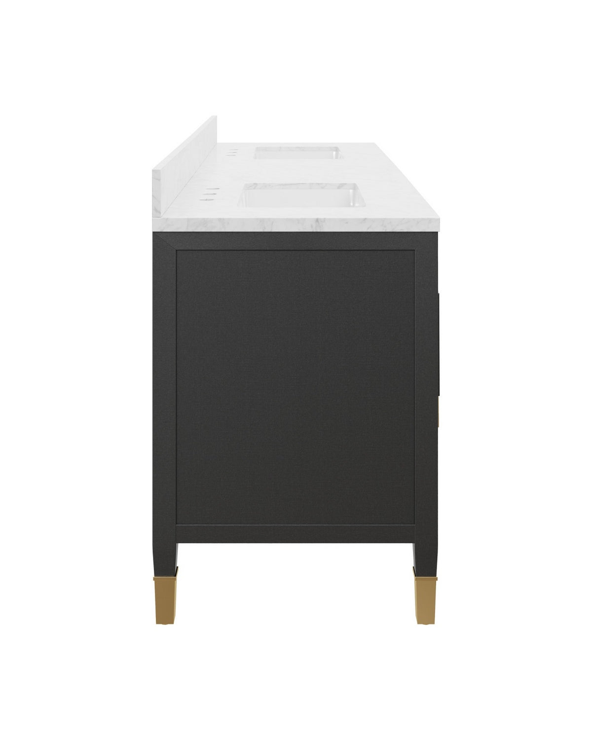 Currey and Company - 3800-0021 - Vanity with Rectangular Undermount Sink - Verona - Black/Natural/White/Champagne