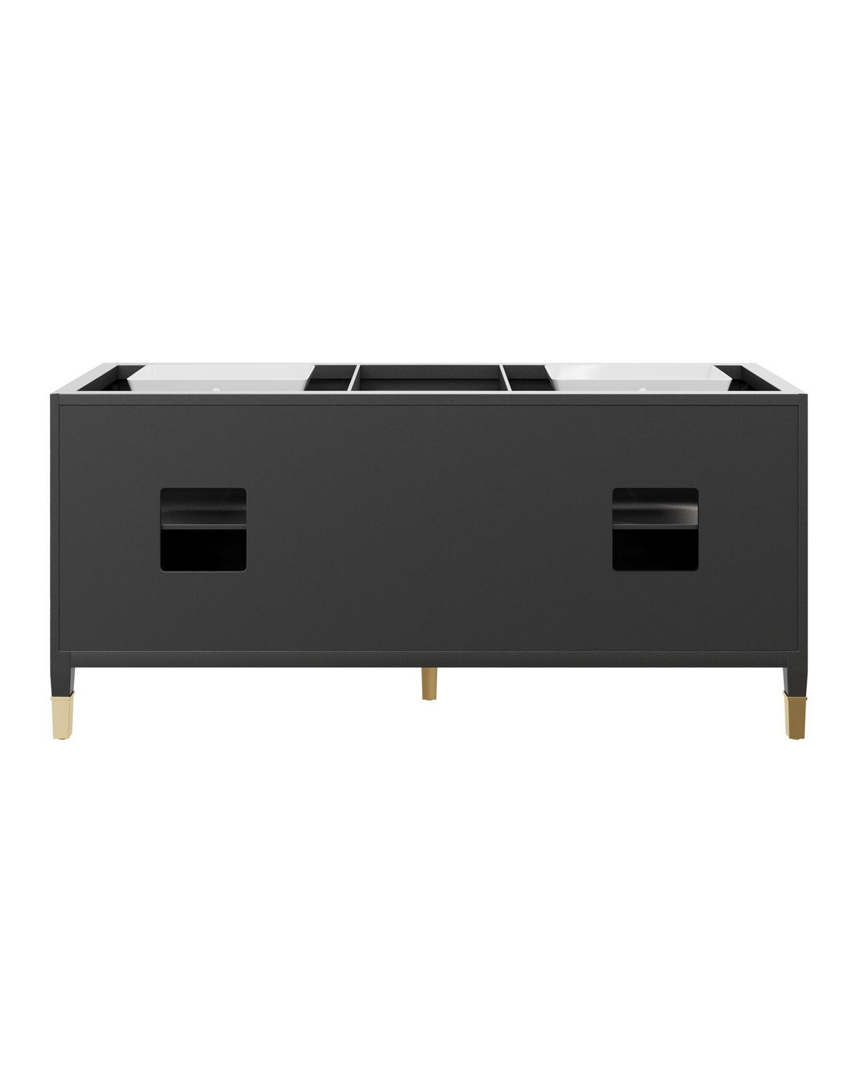 Currey and Company - 3800-0021 - Vanity with Rectangular Undermount Sink - Verona - Black/Natural/White/Champagne