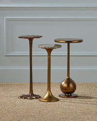 Currey and Company - 4000-0248 - Accent Table - Carillon - Antique Brass