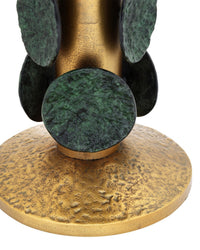 Currey and Company - 4000-0249 - Accent Table - Nasturtium - Antique Brass/Patina Brass
