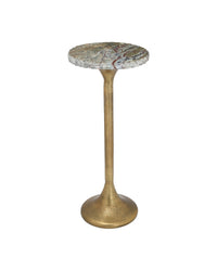 Currey and Company - 4000-0250 - Drinks Table - Wilderness - Antique Brass/Natural