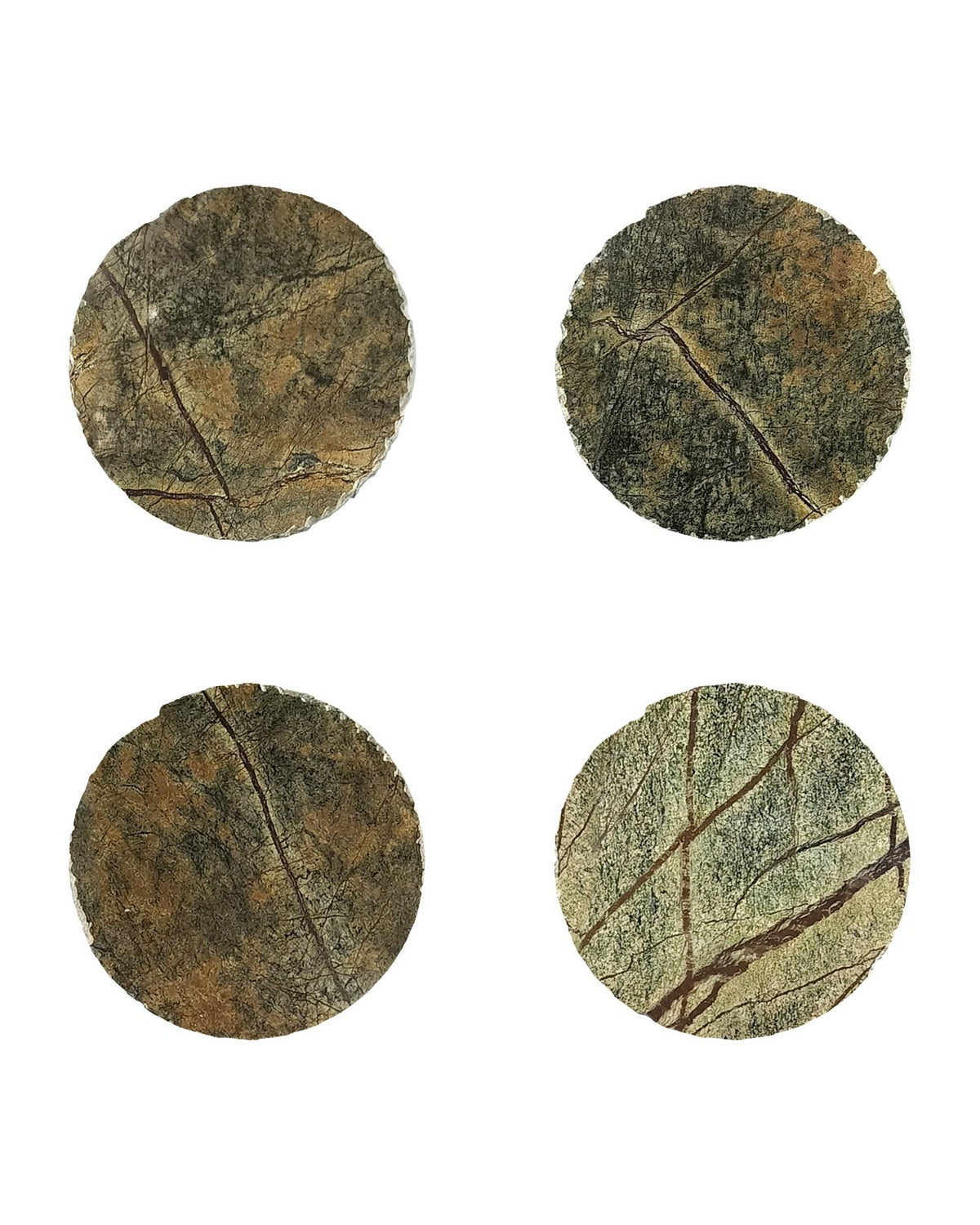 Currey and Company - 4000-0250 - Drinks Table - Wilderness - Antique Brass/Natural