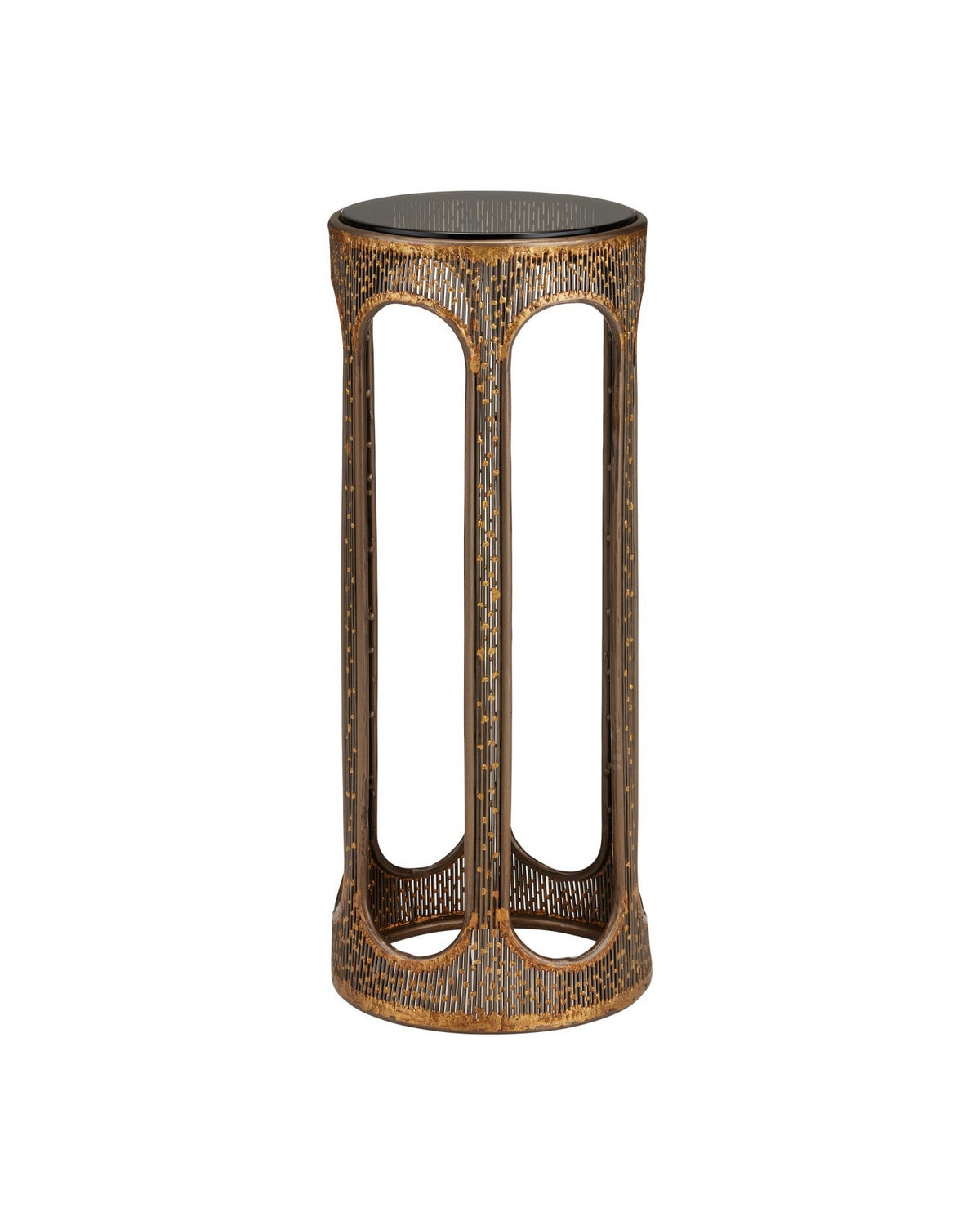 Currey and Company - 4000-0251 - Accent Table - Capella - Coffee Bronze/Smoke