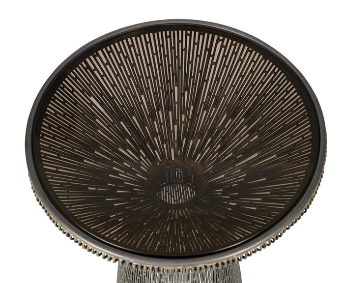 Currey and Company - 4000-0253 - Accent Table - Canopus - Iron/Bronze/Smoke