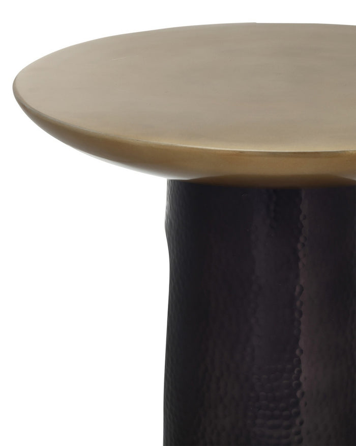 Currey and Company - 4000-0254 - Accent Table - Pince - Black Nickel/Antique Brass