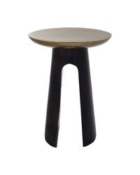 Currey and Company - 4000-0254 - Accent Table - Pince - Black Nickel/Antique Brass