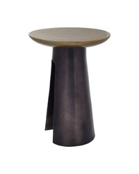 Currey and Company - 4000-0254 - Accent Table - Pince - Black Nickel/Antique Brass