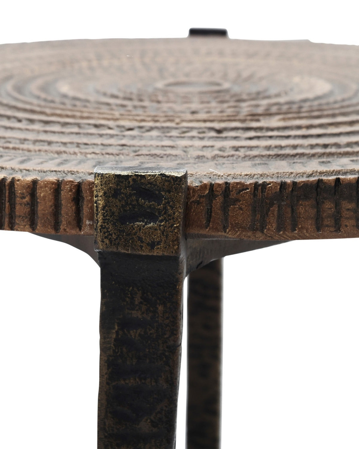 Currey and Company - 4000-0256 - Accent Table - Unity - Antique Bronze/Dark Bronze