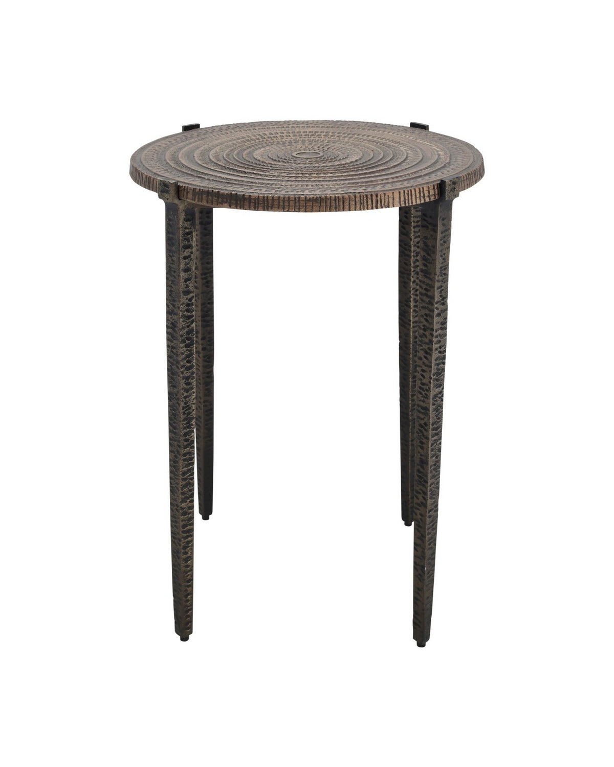 Currey and Company - 4000-0256 - Accent Table - Unity - Antique Bronze/Dark Bronze