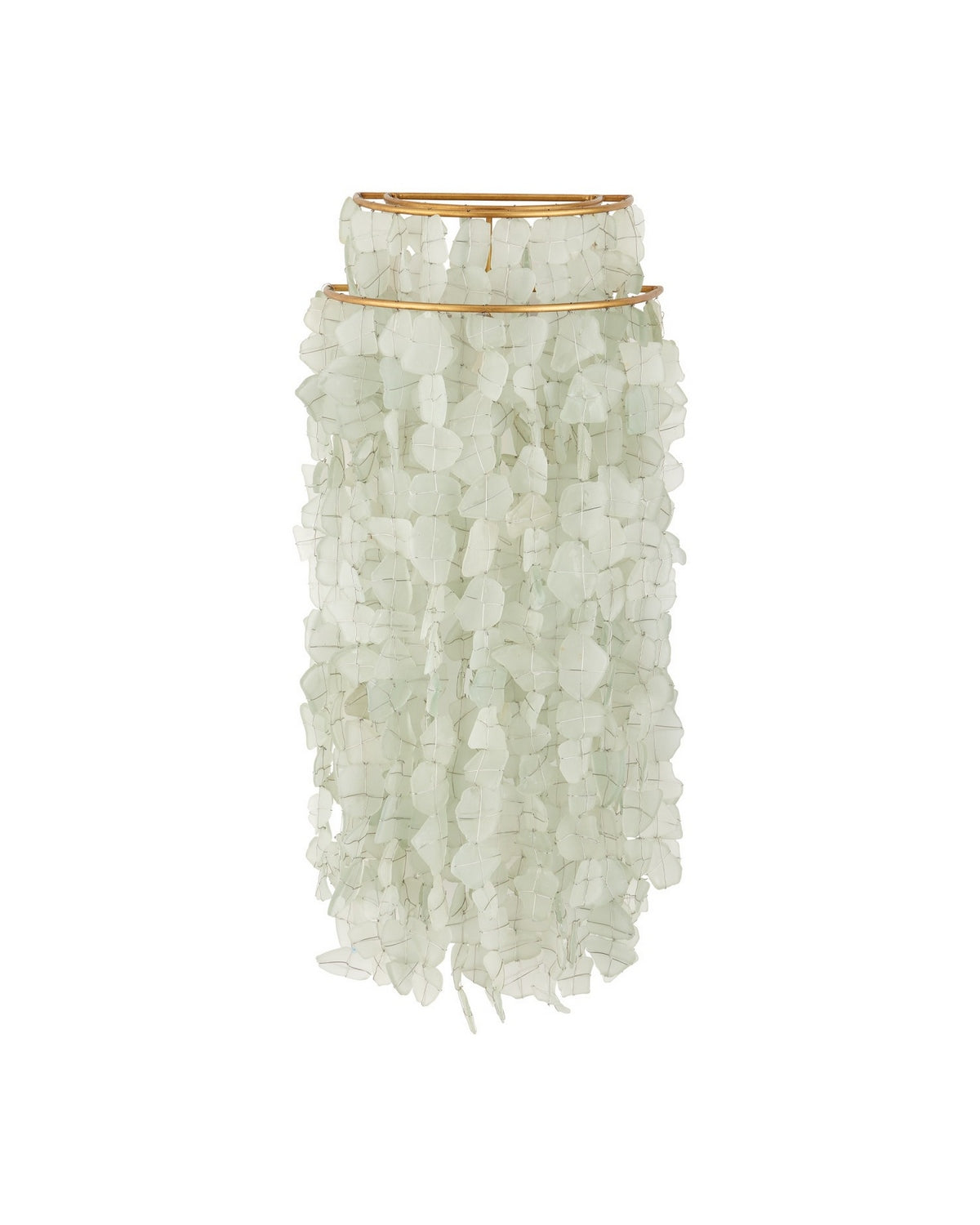 Currey and Company - 5000-0287 - One Light Wall Sconce - Verre de Mer - Seaglass/Contemporary Gold​