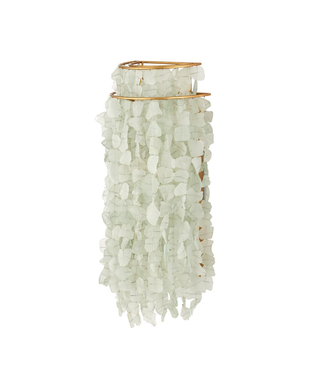 Currey and Company - 5000-0287 - One Light Wall Sconce - Verre de Mer - Seaglass/Contemporary Gold​