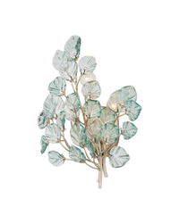 Currey and Company - 5000-0290 - Three Light Wall Sconce - Baobab - Clear/Contemporary Silver Leaf/Contemporary Silver