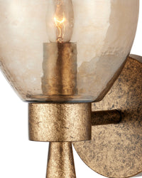 Currey and Company - 5000-0293 - One Light Wall Sconce - Woburn - Copper Brown/Gold Ombre
