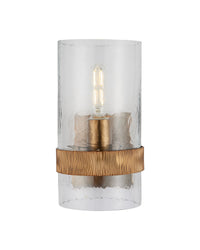 Currey and Company - 5000-0294 - One Light Wall Sconce - Sudeley - Clear/Satin Brass