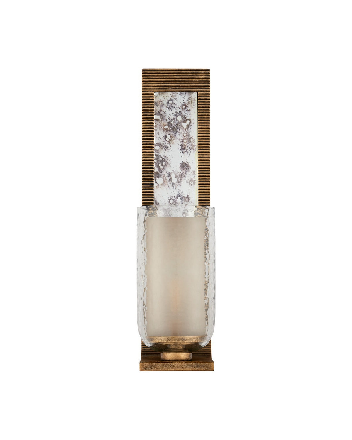 Currey and Company - 5000-0296 - One Light Wall Sconce - Wynyard - Clear/Frosted/Antique Mirror/Antique Gold
