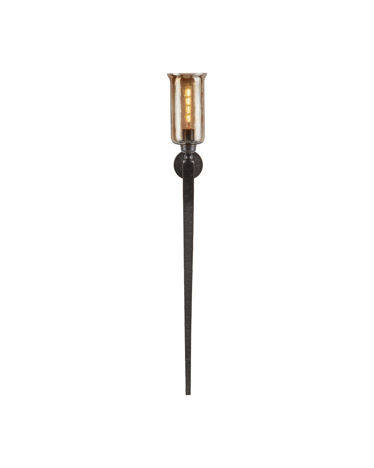 Currey and Company - 5000-0297 - One Light Wall Sconce - Wemyss - Gilded Oak/Smoke