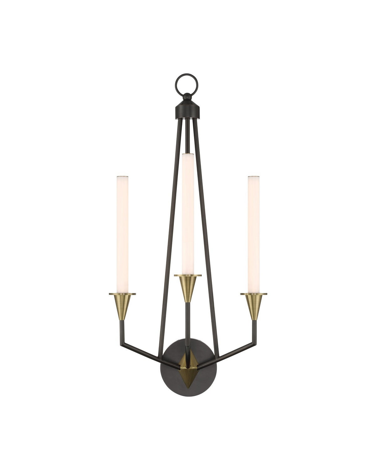 Currey and Company - 5000-0303 - LED Wall Sconce - Hennin - Polished Antique Brass/Oil Rubbed Bronze