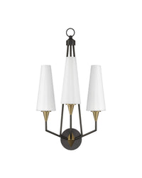Currey and Company - 5000-0303 - LED Wall Sconce - Hennin - Polished Antique Brass/Oil Rubbed Bronze