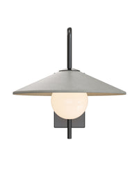 Currey and Company - 5500-0058 - One Light Wall Sconce - Bothy - Natural/Black/Frosted White