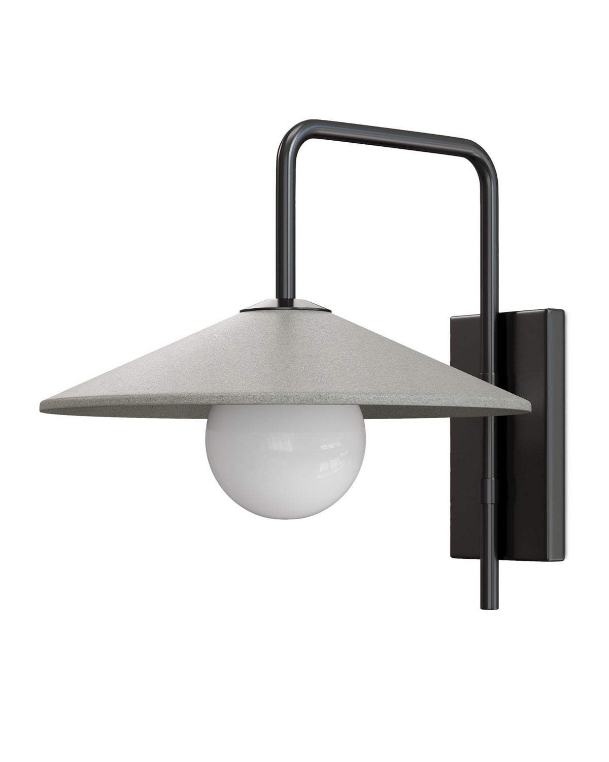 Currey and Company - 5500-0058 - One Light Wall Sconce - Bothy - Natural/Black/Frosted White