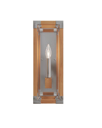 Currey and Company - 5800-0075 - One Light Wall Sconce - Boyd - Natural/Polished Nickel
