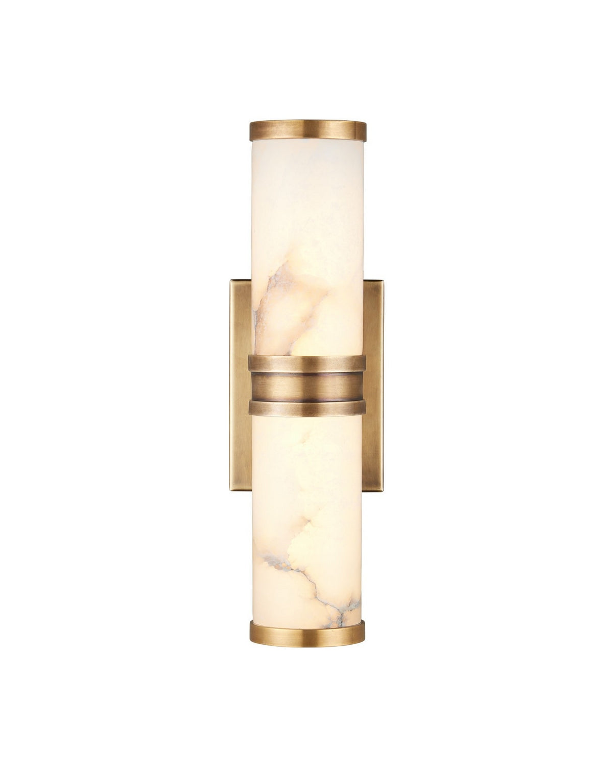 Currey and Company - 5800-0076 - LED Wall Sconce - Brenham - Natural/Vintage Brass