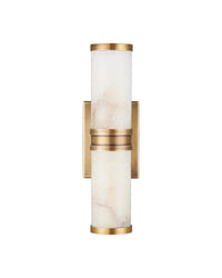 Currey and Company - 5800-0076 - LED Wall Sconce - Brenham - Natural/Vintage Brass