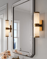 Currey and Company - 5800-0076 - LED Wall Sconce - Brenham - Natural/Vintage Brass